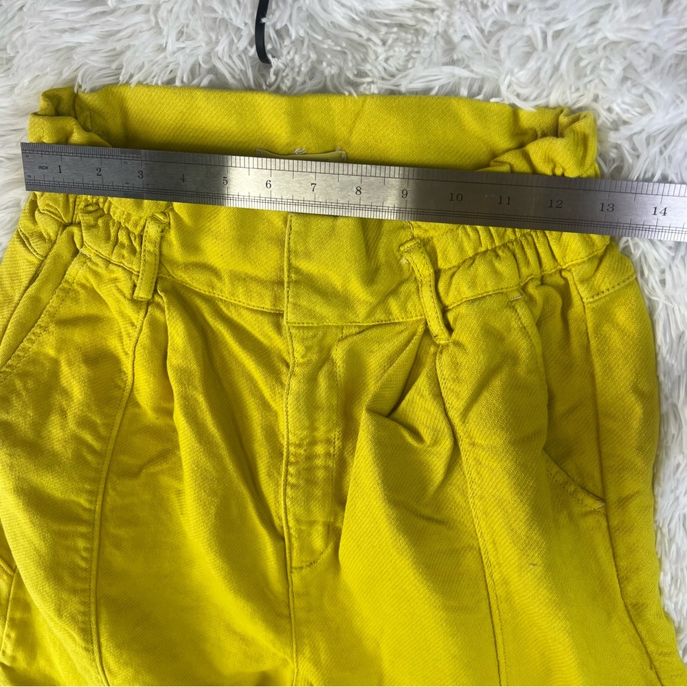 Yellow Urban Outfitters UO Straight Leg Capri 100% Cotton Pants Size Medium - Picture 7 of 14